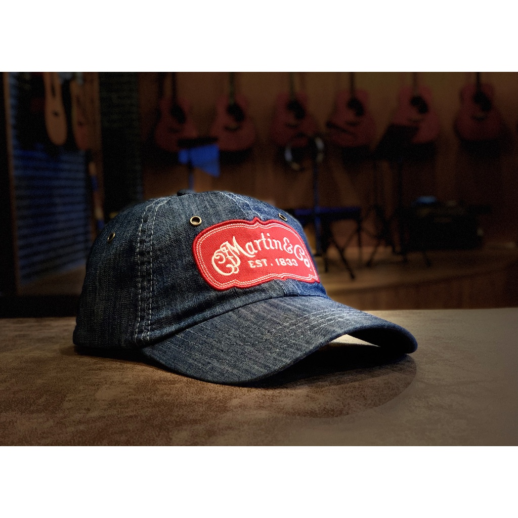 หมวก-martin-ball-cap-chambray-with-red-patch