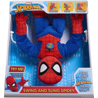 ของเล่นตุ๊กตาสไปเดอร์แมน Just Play Marvel Swing &amp; Sling สําหรับเด็ก