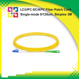 BISMON SC/APC-LC/UPC Fiber optic Single-mode Patch cord Simplex, 3M