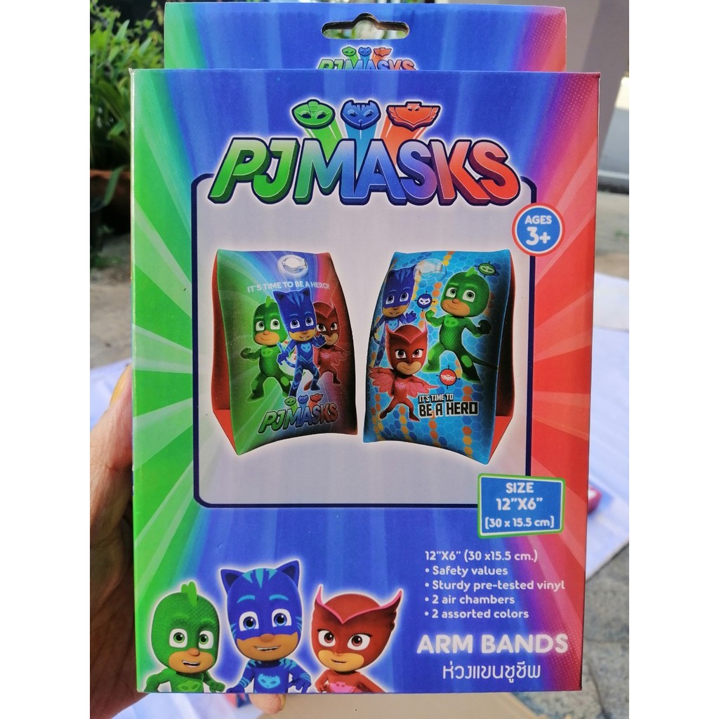 pjmasks-ปอกแขนว่ายน้ำ-ห่วงแขนชูชีพ-สำหรับลอยตัวให้กับเด็กอายุ-3-6-ขวบ-แบบสูบลม