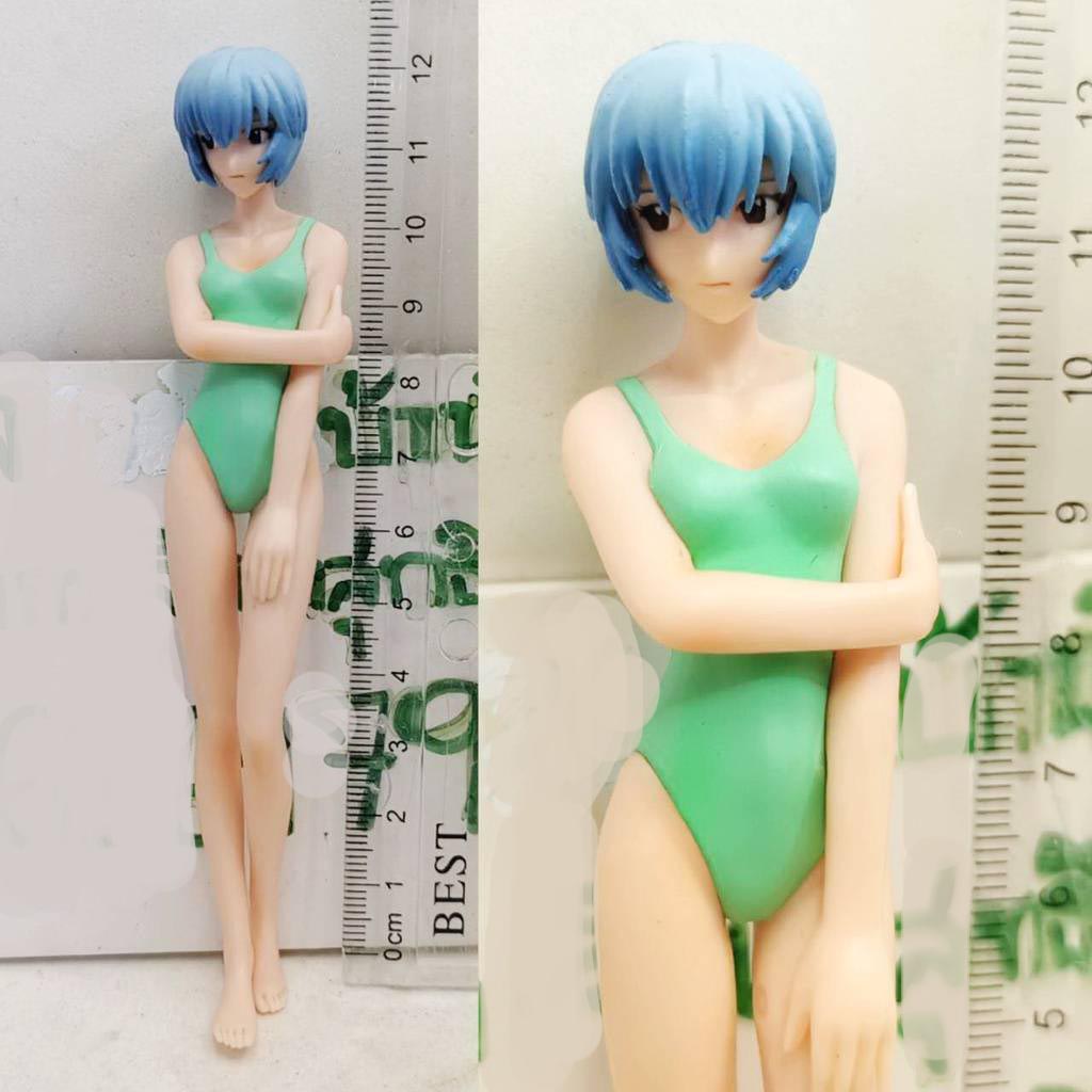 แท้-กาชาปอง-มือ2ไม่มีฐาน-bandai-evangelion-ex-portraits-8-ayanami-rei-white-swim-suite-ver-figure