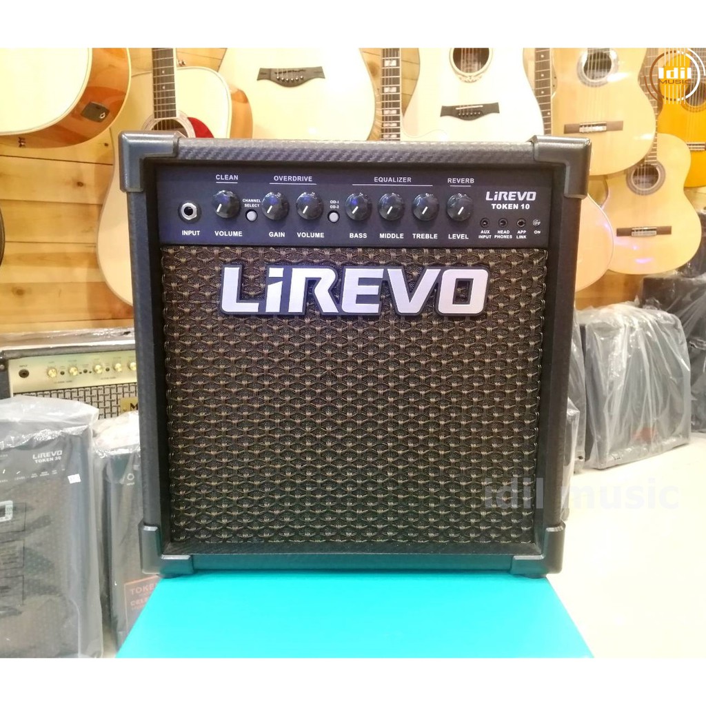 Lirevo® Token 10 แอมป์กีตาร์ 10 วัตต์ ต่อบลูทูธได้ ใช้ app เปลี่ยนเสียง ...