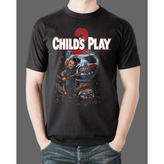 เสื้อยืดโอเวอร์ไซส์Chucky เสื้อยืดผ้าฝ้าย 100 % สำหรับผู้ชายS-3XL