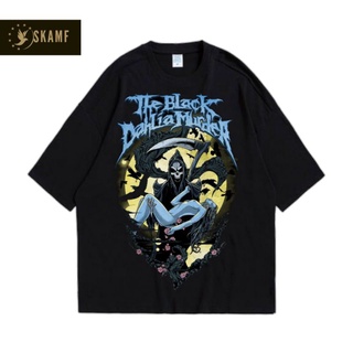 เสื้อยืดผ้าฝ้ายพิมพ์ลายขายดี เสื้อยืด พิมพ์ลายวง the black dahlia MURDER NOCTURNAL Premium สีดํา