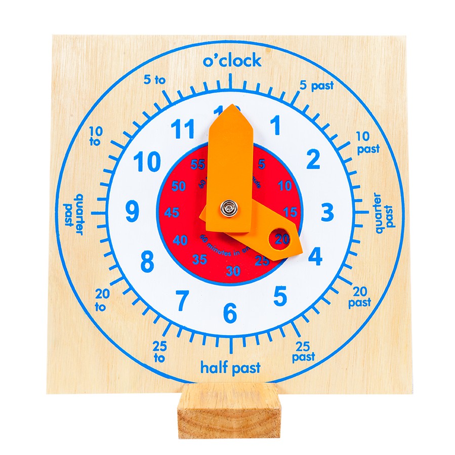 นาฬิกาไม้-ภาษาอังกฤษ-นาฬิกาของเล่น-สื่อการสอน-ของเล่นเสริมพัฒนาการ-ของเล่นเด็กอนุบาล-สื่อการสอนเด็กอนุบาล