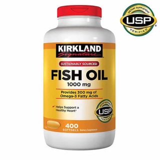สินค้า KIRKLAND Fish Oil แท้นำเข้าจากอเมริกา มี400 ซอฟเจล