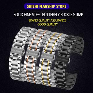 Stainless Steel Watch Strap  Wristwatch Band Wrist Strap Replacement Bracelet 14 16 17 18 19 20 22 24mm（Without connector）