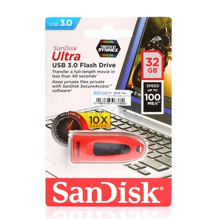 32GB SanDisk CRUZER ULTRA (SDCZ48) USB 3.0Red