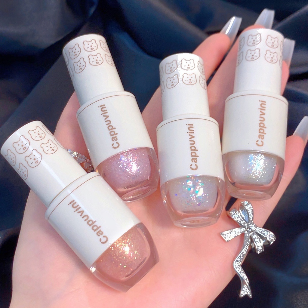 Cappuvini อายแชโดว์เนื้อลิขวิดสีมุกกลิตเตอร์สีมุก | Shopee Thailand