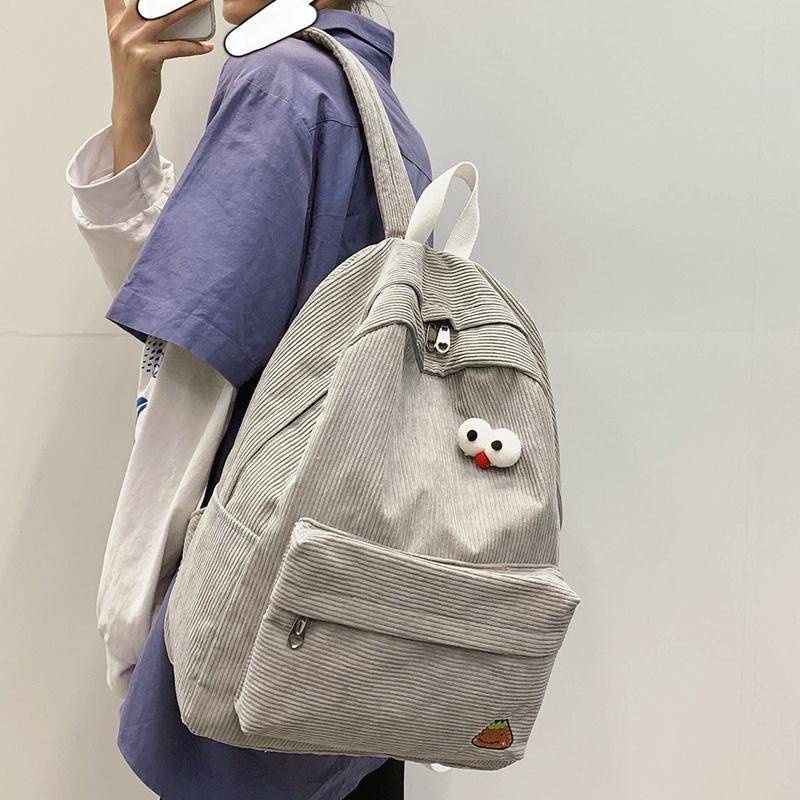 พร้อมส่ง-กระเป๋าเป้สะพายหลัง-กระเป๋านักเรียน-ลายหัวใจน่ารัก-สไตล์เกาหลีวินเทจ-สําหรับผู้หญิง