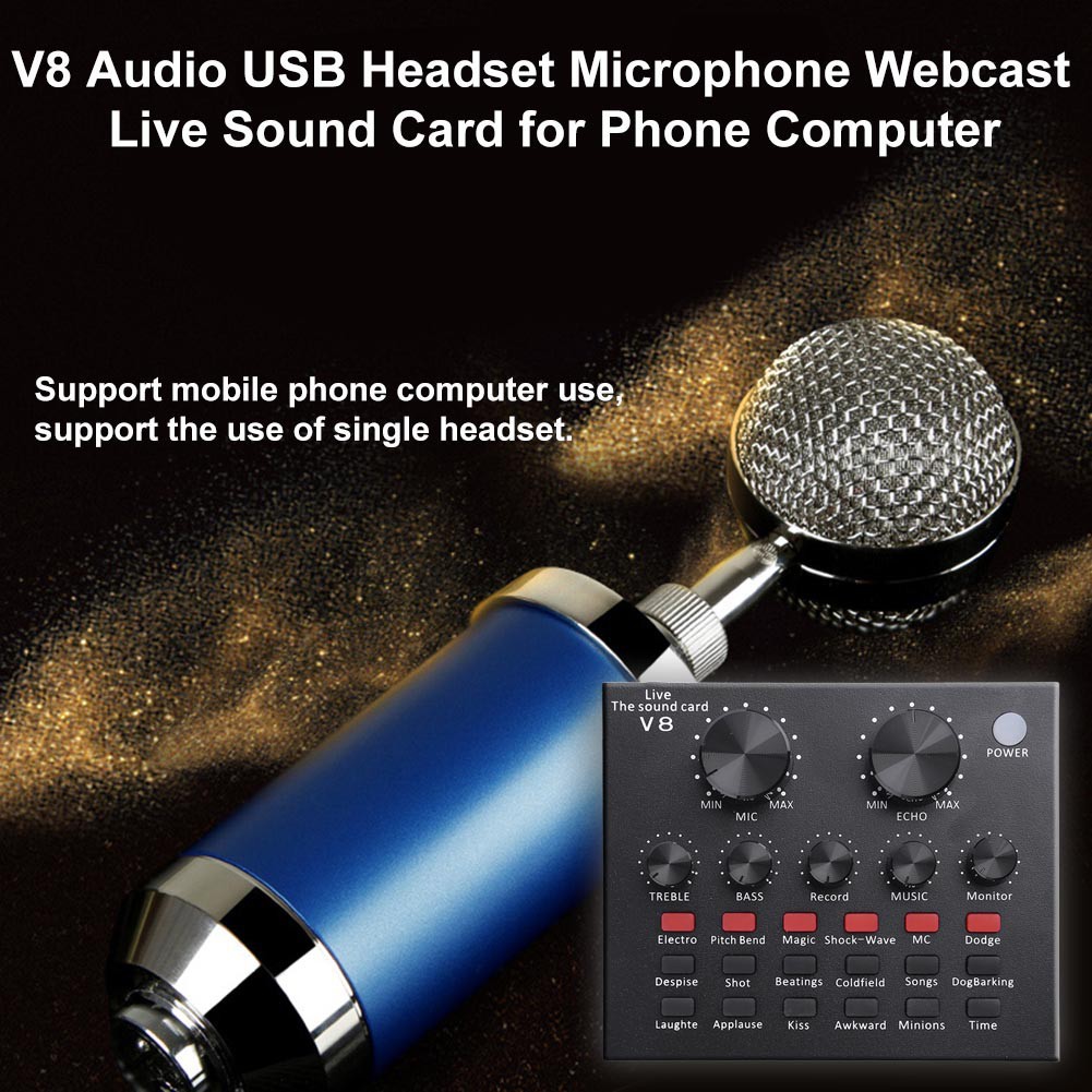 v8-audio-usb-ชุดหูฟังไมโครโฟน-webcast-live-sound-card-ส่วนลดคูปอง