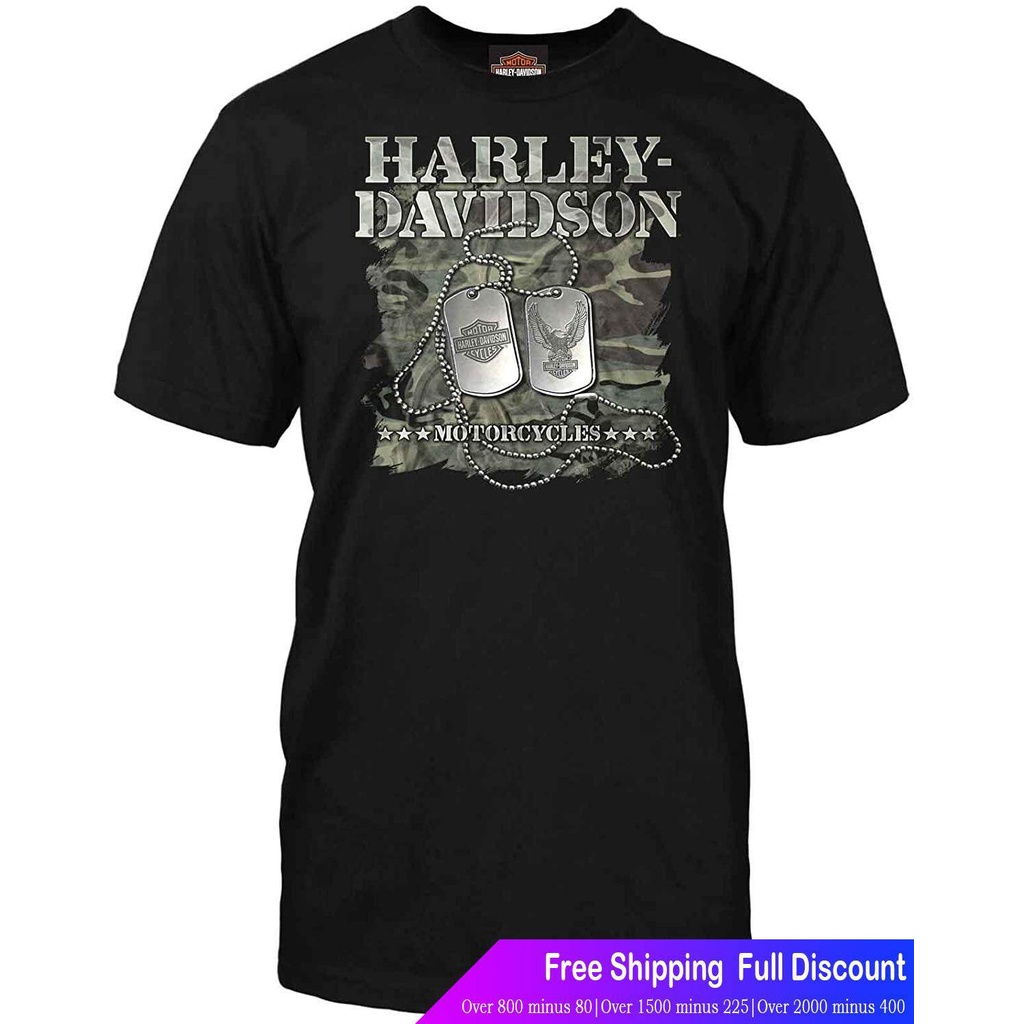สุดยอดไฟ-harley-davidson-เสื้อยืดผู้ชายและผู้หญิง-harley-davidson-military-mens-short-sleeve-graphic-คนดัง