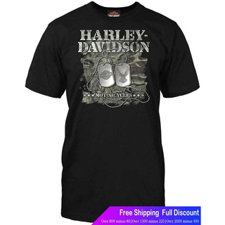 สุดยอดไฟ Harley-Davidson เสื้อยืดผู้ชายและผู้หญิง Harley-Davidson Military - Mens Short Sleeve Graphic  คนดัง