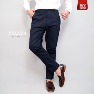 สินค้า ESZADA กางเกงขายาวผ้าชิโน่ A+ ทรงกระบอกเล็ก