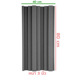 ภาพขนาดย่อของภาพหน้าปกสินค้า(หนาพิเศษ 3 นิ้ว) แผ่นซับเสียง ฟองน้ำซับเสียง ขนาด 80x40 ซม. (80 Premium Serie by TNC Acoustic) จากร้าน tncacoustic บน Shopee