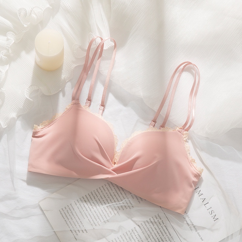 สินค้าพร้อมส่งจากไทย-angle-bra-n603-เสื้อในไร้โครงสายไขว้หลัง-3-ตะขอเสริมฟองน้ำในตัว