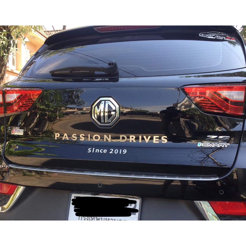 Mg zs Stainless steel ตัวนูน อักษร Passion Drives Since 1924 ติดรถ MG ทุกรุ่น (ติดด้านหลัง