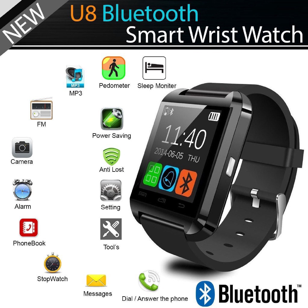 นาฬิกาสมาร์ท-u8-bluetooth-หน้าจอสัมผัส-bluetooth-เชื่อมต่อ-android-ios-โทรศัพท์