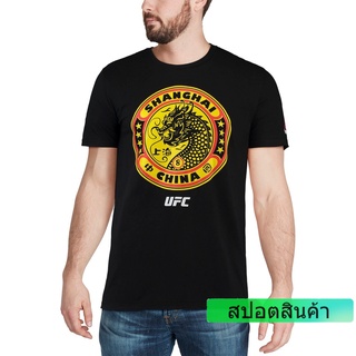 เสื้อยืดแขนสั้น พิมพ์ลายมังกรจีน Reebok Fight Mma Mixed Martial Arts UFC สําหรับผู้ชาย