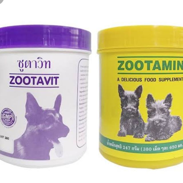 ภาพหน้าปกสินค้าแคลเซียม zootavit/ วิตามิน zootamin กระป๋องละ 380 เม็ด ซูตาวิท ซูตามิน จากร้าน teddy_pet_shop บน Shopee