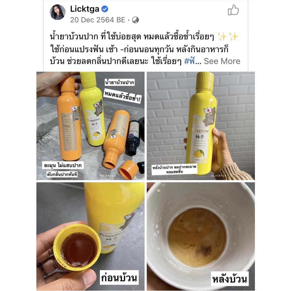 น้ำยาบ้วนปาก-propolinse-ญี่ปุ่นแท้-8-สูตร-150-600-ml-ขจัดคราบโปรตีน-สาเหตุของกลิ่นปาก