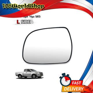 เนื้อเลนส์กระจก เลนส์กระจกมองข้าง ข้าง ซ้าย ใส่ Toyota Hilux New Vigo Champ 2012 - 2014 Toyota  Hilux Vigo Champ SR5