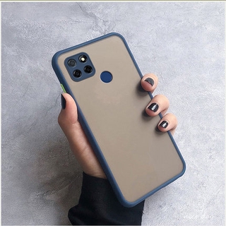 ส่งจากกรุงเทพ เก็บเงินปลายทาง ขอบสีผิวด้าน Case Realme C25 เคสกันกระแทก ปุ่มสีผิวด้าน เคสกันรอยกล้อง ขอบนิ่มหลังแข็ง