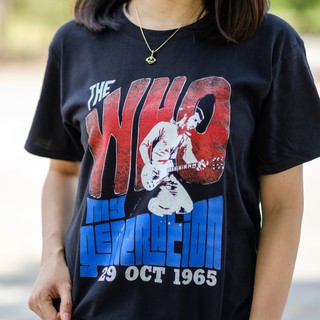 เสือยืดผู้ชาย - ซิลเวอร์เฮด "The Who - My Generation" เสื้อยืดสีดําสําหรับผู้ชาย &amp;ผู้หญิงขนาดใหญ่ /