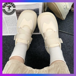 รองเท้าสีขาวใหม่ญี่ปุ่นน่ารักหนาก้นหัวใหญ่รองเท้าใหญ่