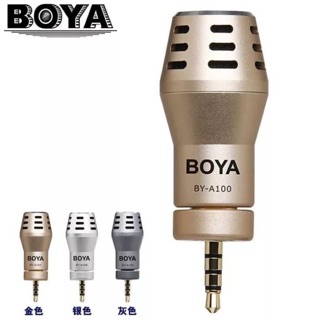 BOYA BY-A100 Condenser Microphone 3.5mm Omni-Directional for Smartphone (ios/Android) ไมโครโฟนสำหรับ สมาร์ทโฟน ของแท้