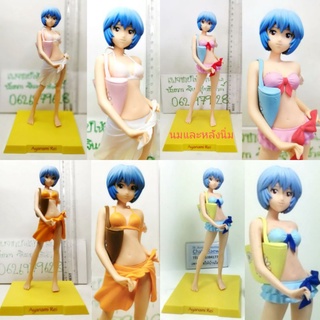(แท้/มือ2) Sega Neon Genesis Evangelion Rei Ayanami Figures (Blue,Orange,Pink,white Swimsuit) โมเดล​ เรย์​ ชุดว่ายน้ำ
