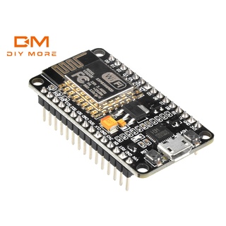 Diymore Nodemcu Lua V2.1 ESP8266 ESP-12E บอร์ดพัฒนา WIFI, Micro USB-CH9102X กระดานดํา, หัวแร้งบัดกรี