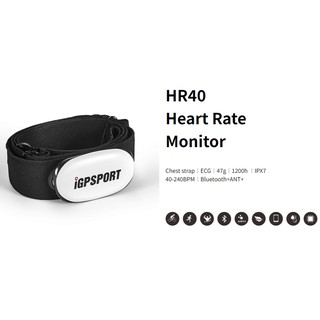 iGPSPORT Heart Rate สายรัดอกวัดการเต้นของหัวใจ