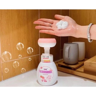 โฟมล้างมือ หัวปั้มรูปหัวใจ❤ กลิ่นพีช Flower Stamp Handsoap 220 ml.