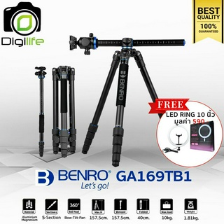 ภาพหน้าปกสินค้าBenro Tripod GA169TB1 - แถมฟรี** LED Ring 10นิ้ว มูลค่า 590บาท - ขาตั้งกล้อง Top View, กลับหัว, Monopod ( GA169T B1 ) ซึ่งคุณอาจชอบราคาและรีวิวของสินค้านี้