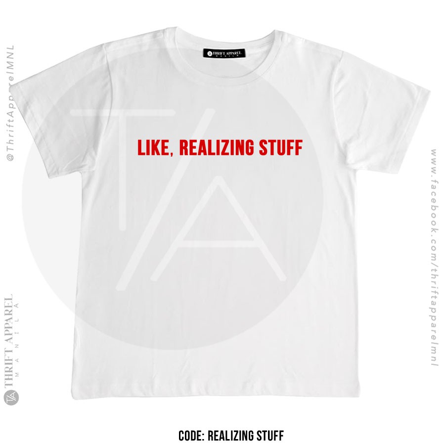 เสื้อยืด-realizing-stuff-thrift-apparel-t-shirt