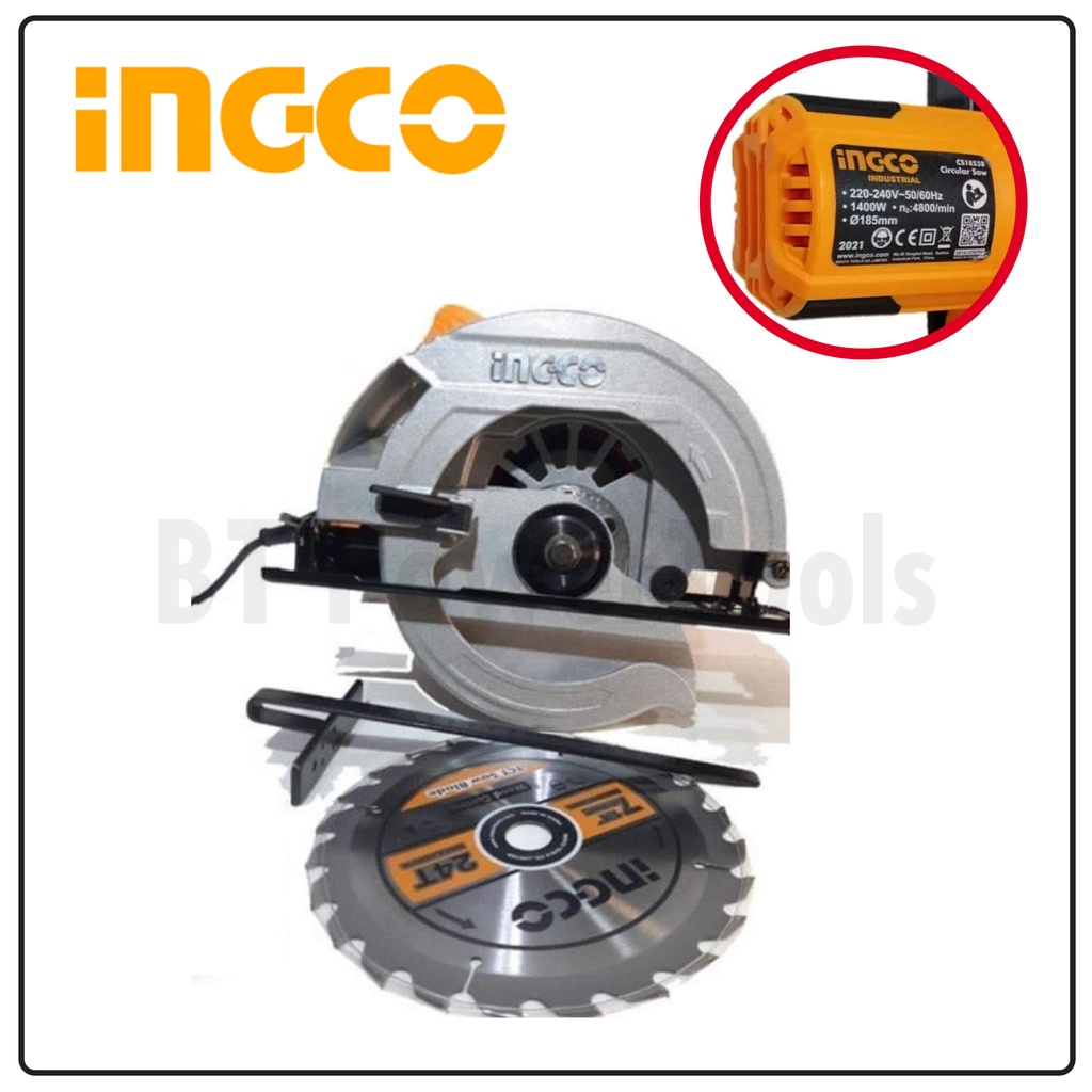 ingco-เลื่อยวงเดือน-7-เลื่อยไฟฟ้า-circular-saw-กำลังไฟฟ้า-1400w-cs18538-ขนาดใบเลื่อยที่ใช้งาน-185-มม-b