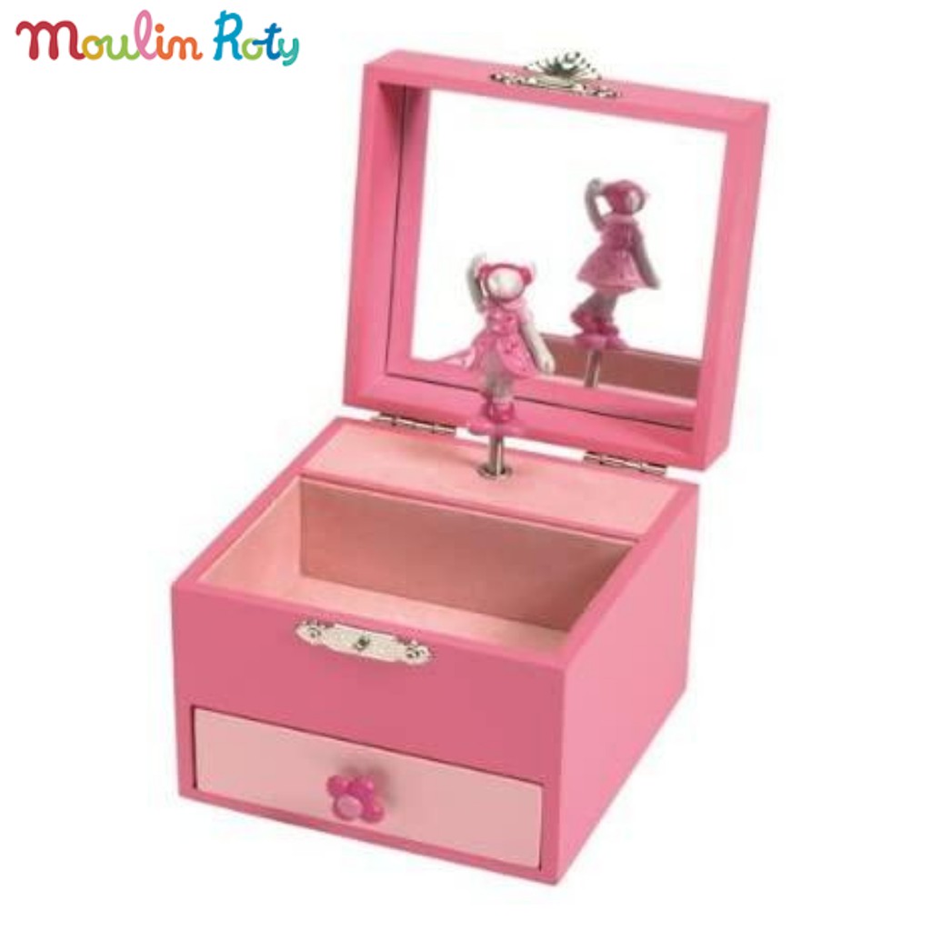 moulin-roty-กล่องดนดรีไม้-หีบเพลงไม้-music-box-มีลิ้นชักเก็บของ-ตุ๊กตาเต้นได้-lila-musicbox-mr-643104