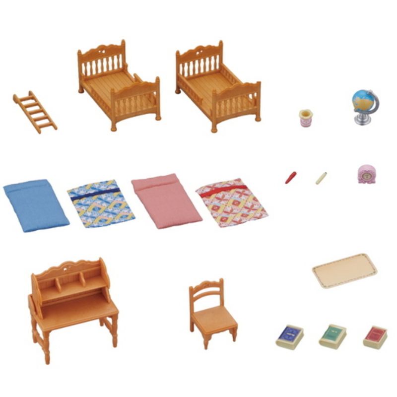 sylvanian-families-children-s-bedroom-set-ซิลวาเนียน-แฟมิลี่-ชุดห้องนอนเด็ก