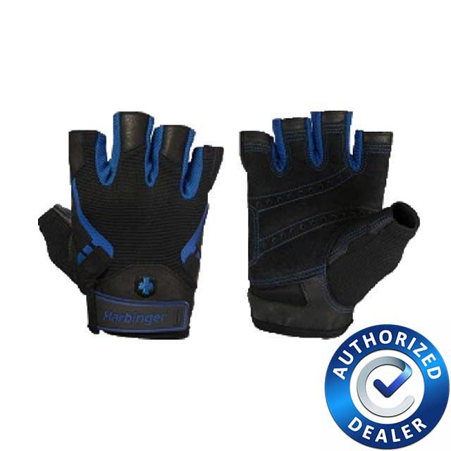 harbinger-pro-glove-black-blue-ถุงมือฟิตเนส-เล่นเวท-ยกน้ำหนัก-ถุงมือออกกำลังกาย