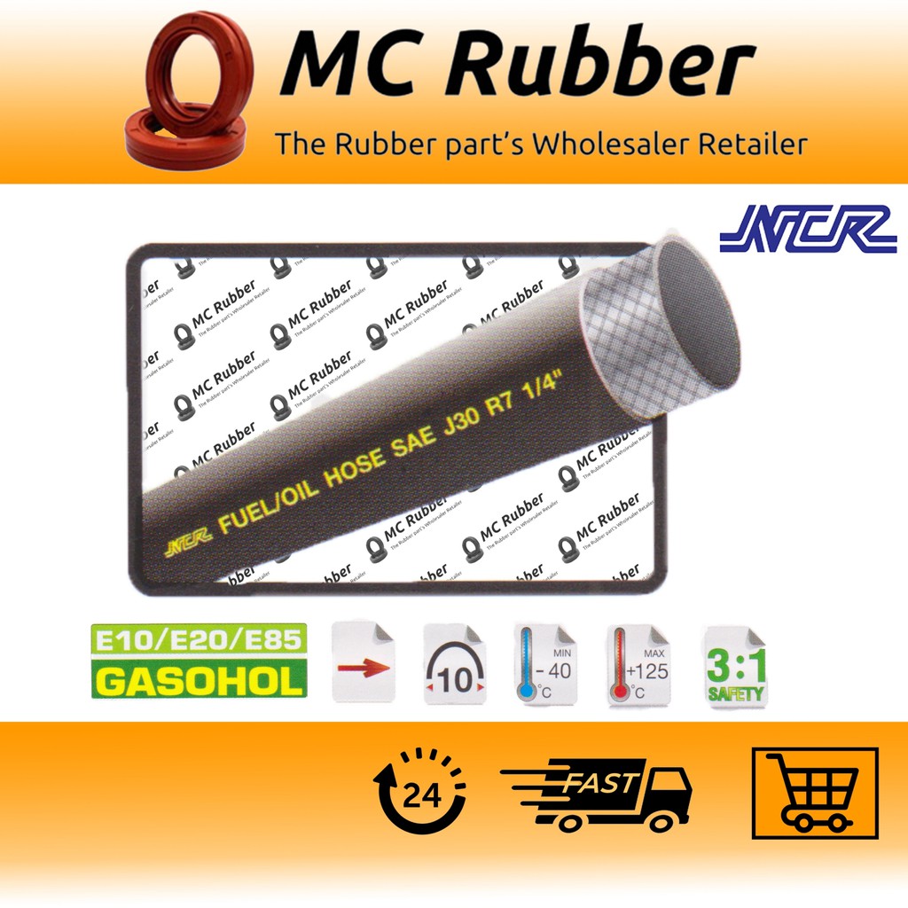 ขายเป็นเมตร-สายน้ำมัน-r7-fuel-oil-hose-gasohol-e20-e85-r7-สำหรับ-e10-e20-e85