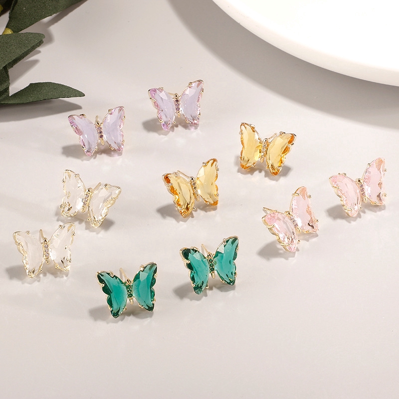 2020-new-wave-korean-light-luxury-ins-girl-fantasy-super-fairy-glass-crystal-butterfly-earrings