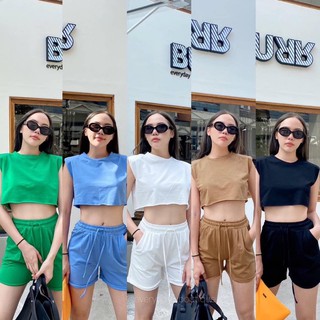 🥑🍏NEW IN💥✨(390฿ฟรีส่ง) ชุดเซ็ตรุ่นใหม่สาวมินิมอลสายสปอร์ต ต้องจัดด่วนนนน