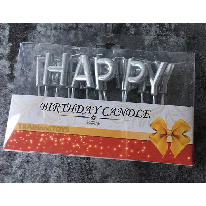 ภาพสินค้าขายส่ง เทียนวันเกิด เทียนHappybirthday เทียนหน้าเค้ก จากร้าน hobparty บน Shopee ภาพที่ 5