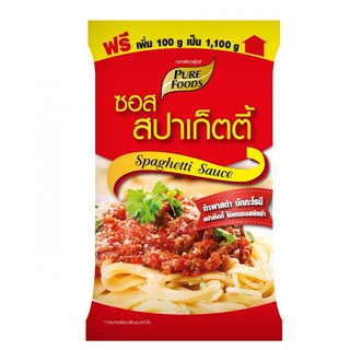 ซอสสปาเก็ตตี้ พาสต้า มะกะโรนี เพียวฟู้ดส์ 1,100 กรัม | PF Spaghetti Sauce 1,100 g.  ซอสสาปาเก็ตตี้ ซอสพาสต้า ซอสพิซซ่า