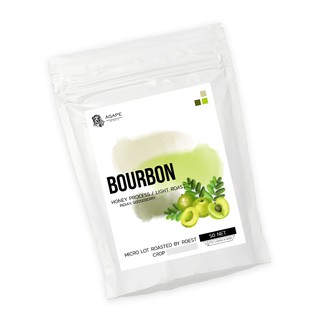 กาแฟคั่วพิเศษ ชนิดเมล็ด Agape MicroLot  Bourbon ขนาด 50 กรัม