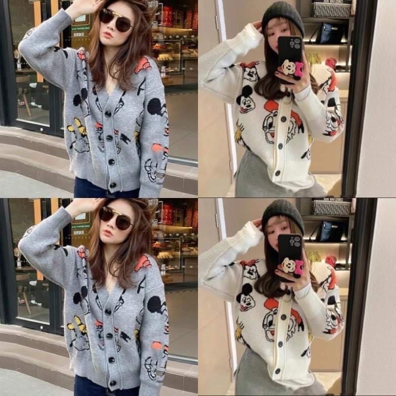 เสื้อแขนยาวไหมพรม มิ้กกี้เมาส์ | Shopee Thailand