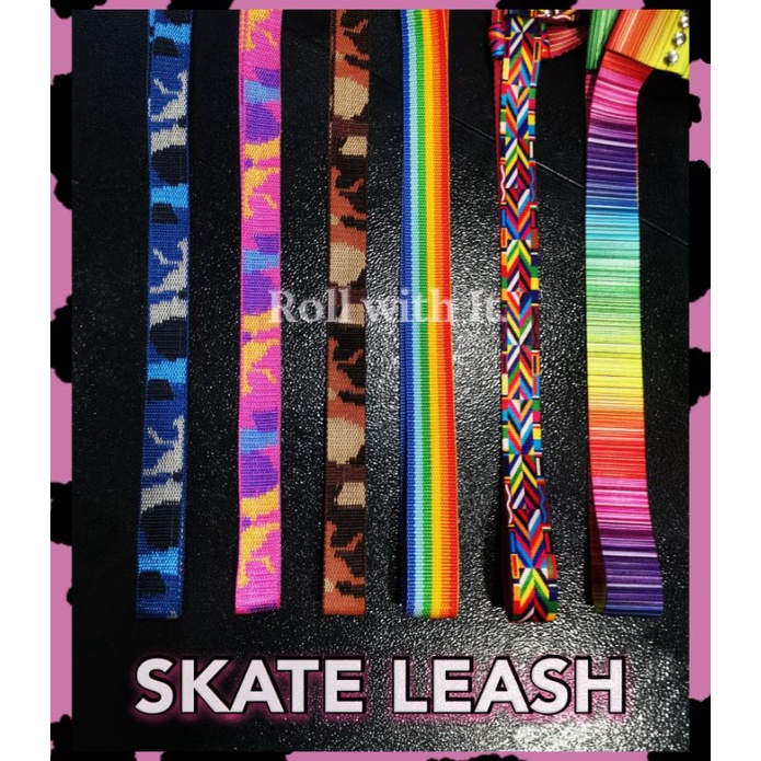ภาพสินค้าSkate Leash พร้อมส่ง  สายหิ้วรองเท้าสเก็ต ทั้ง Roller Skate, Inline Figure Skate หรือ Yoga Matก็ใช้ได้ จากร้าน roll.with.it บน Shopee ภาพที่ 2