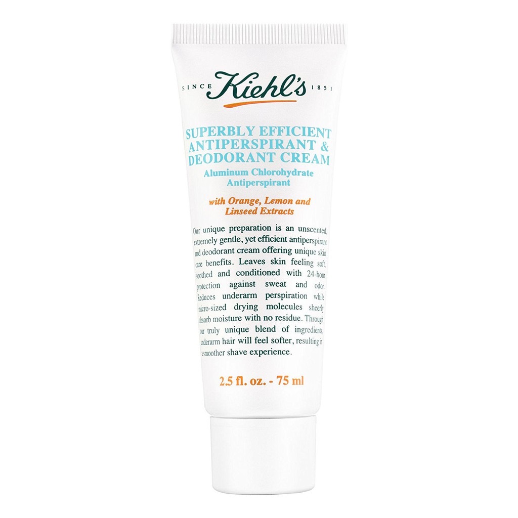 Kiehl's Deodorant Cream 75ml ของแท้ สินค้าเคาท์เตอร์ พร้อมส่ง Shopee