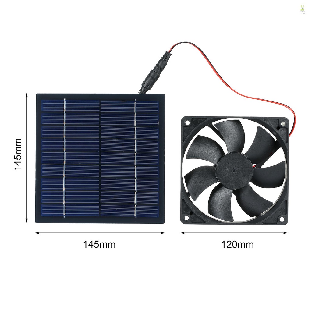 flt-พัดลมระบายอากาศ-พลังงานแสงอาทิตย์-5w-6v-ip65-กันน้ํา-สําหรับสุนัข-ไก่-เรือนกระจก-หลังคารถบ้าน